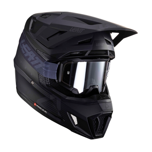 Capacete Moto 7.5 com Óculos Preto - Leatt