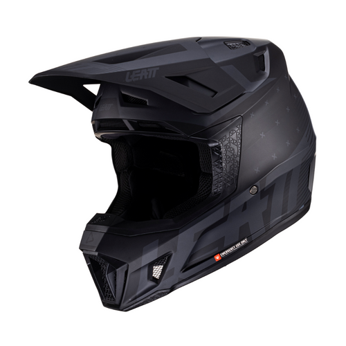 Capacete Moto 7.5 com Óculos Preto - Leatt