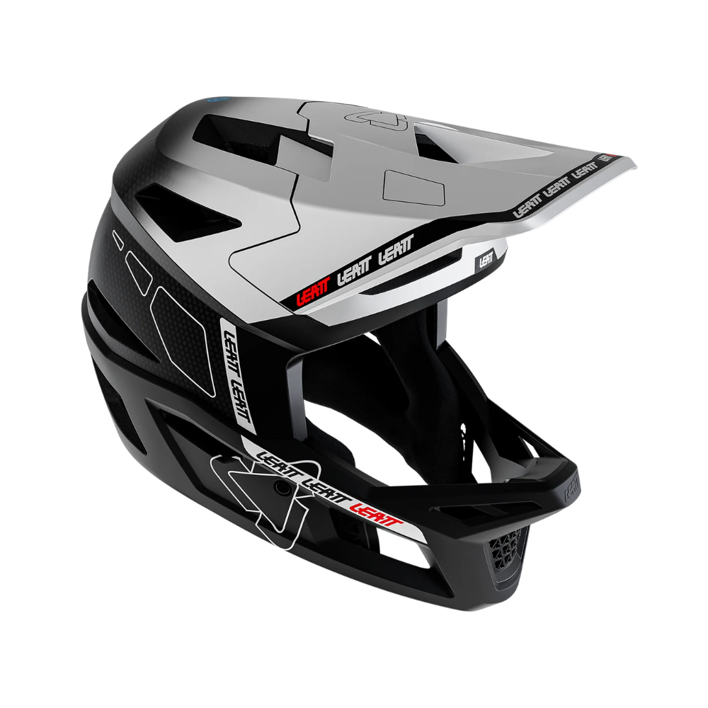 Capacete Mtb Gravity Carbono 6.0 Branco e Preto - Leatt