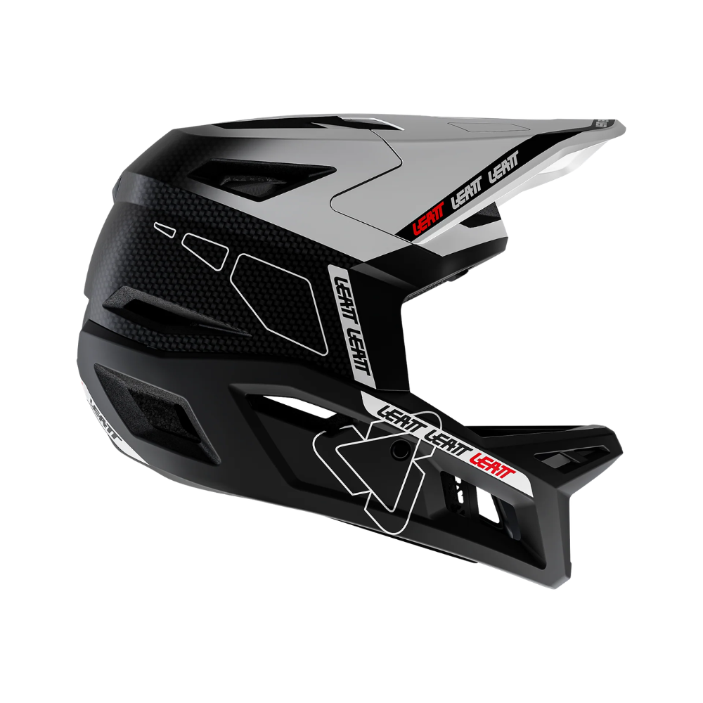 Capacete Mtb Gravity Carbono 6.0 Branco e Preto - Leatt