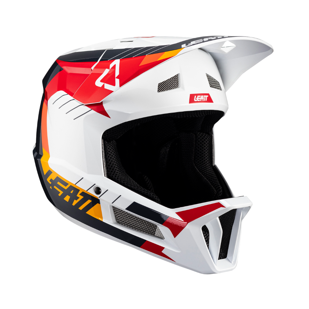 Capacete Mtb Gravity 2.0 Branco e Vermelho - Leatt