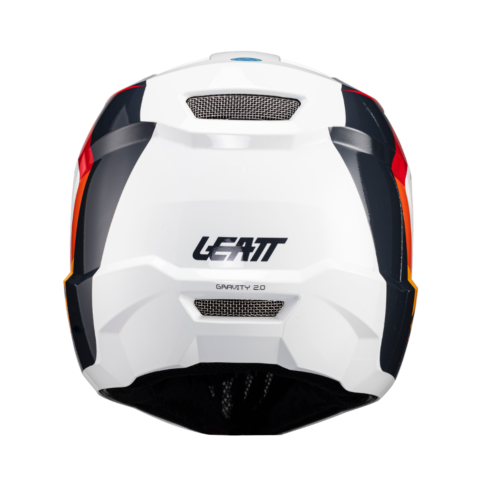Capacete Mtb Gravity 2.0 Branco e Vermelho - Leatt