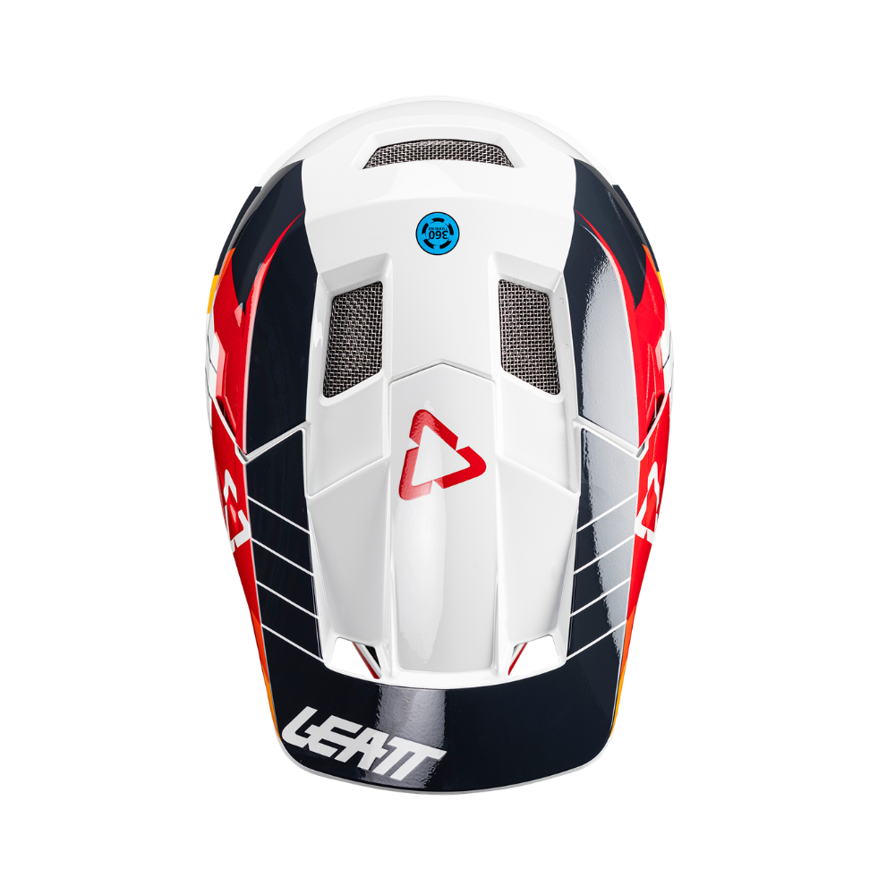 Capacete Mtb Gravity 2.0 Branco e Vermelho - Leatt