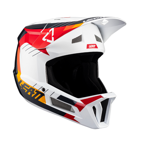 Capacete Mtb Gravity 2.0 Branco e Vermelho - Leatt