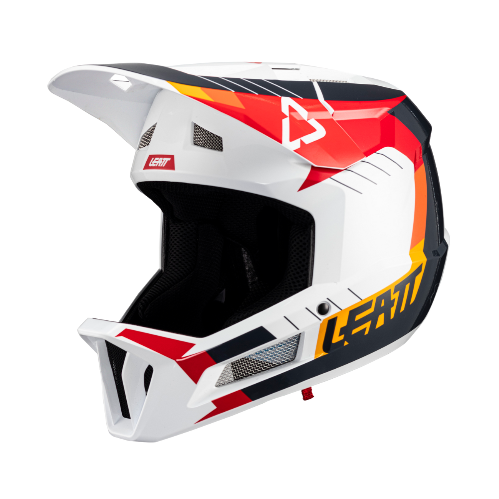 Capacete Mtb Gravity 2.0 Branco e Vermelho - Leatt