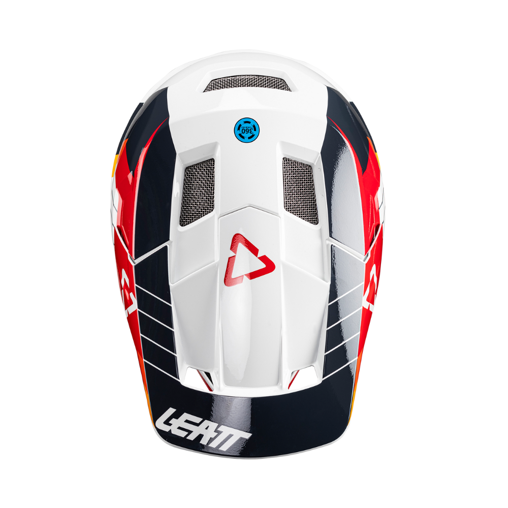 Capacete Mtb Gravity 2.0 Branco e Vermelho - Leatt