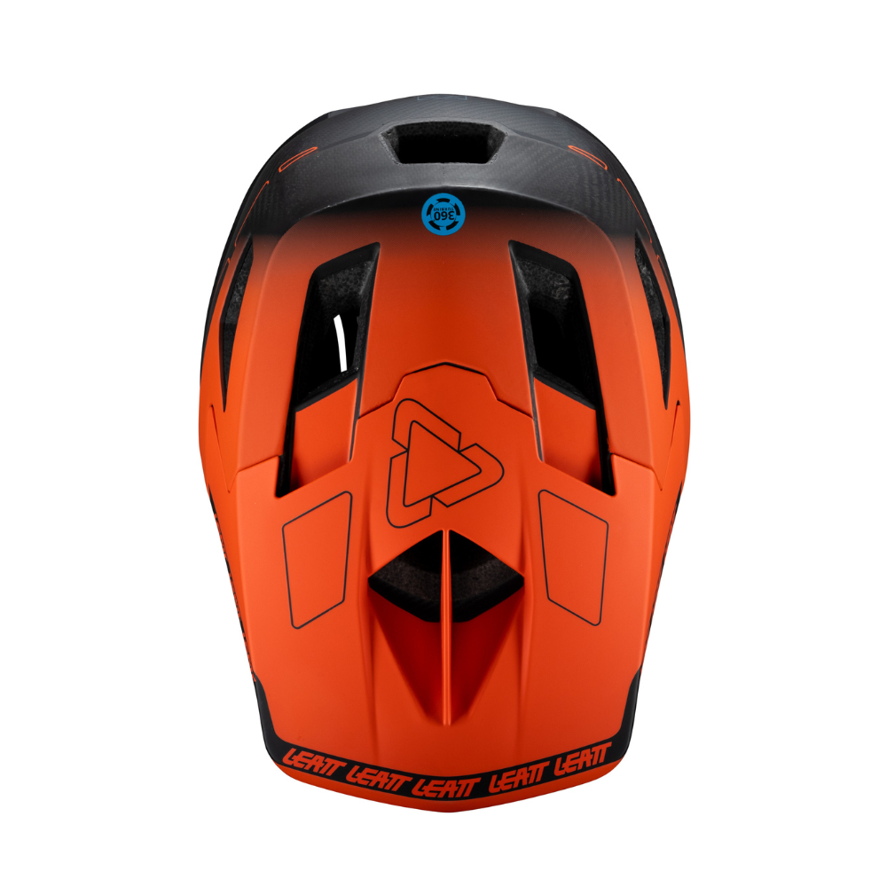 Capacete Mtb Gravity Carbono 6.0 Preto e Laranja - Leatt