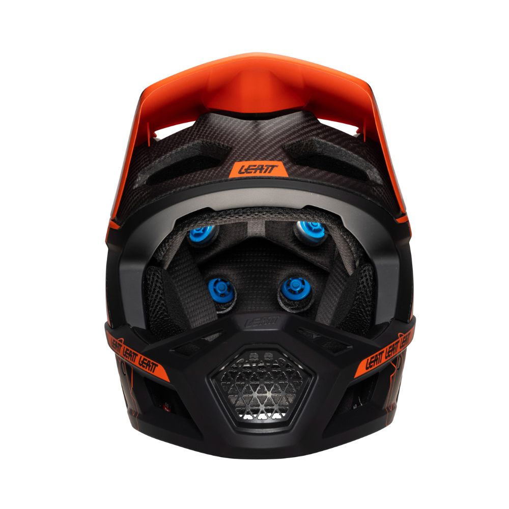 Capacete Mtb Gravity Carbono 6.0 Preto e Laranja - Leatt