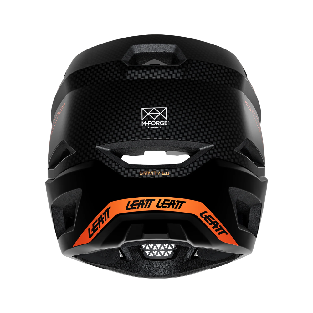 Capacete Mtb Gravity Carbono 6.0 Preto e Laranja - Leatt