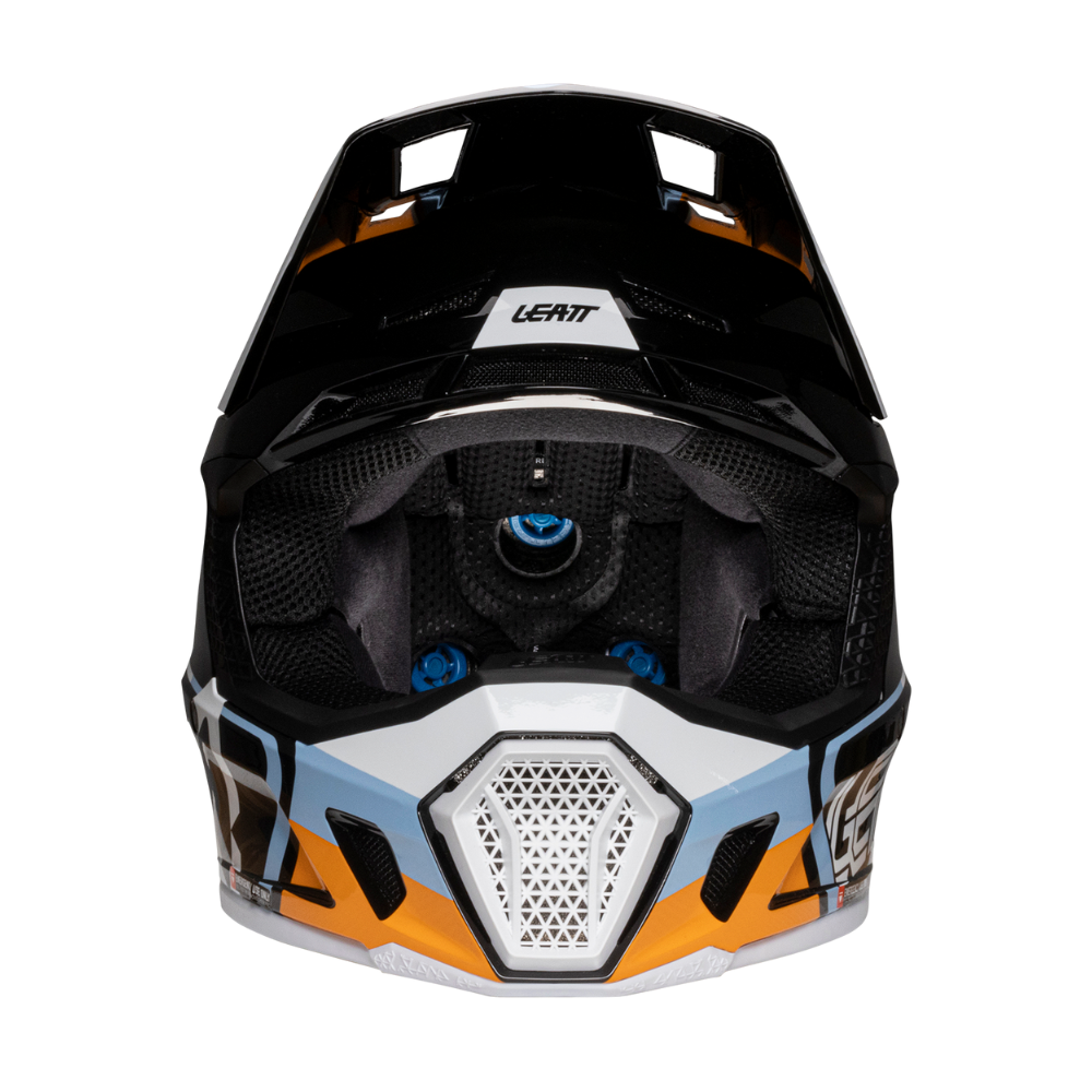 Capacete Moto 7.5 com Óculos Laranja e Azul - Leatt