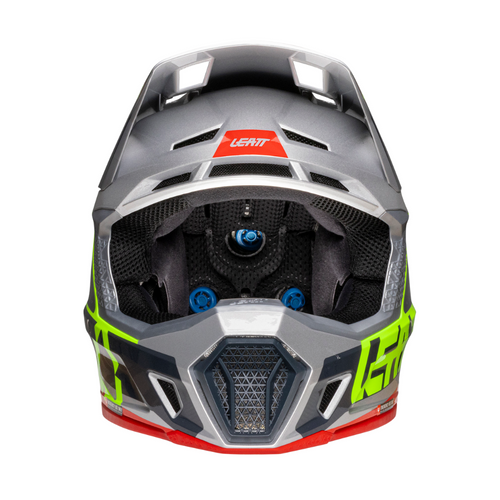 Capacete Moto 7.5 com Óculos Cinza e Verde - Leatt