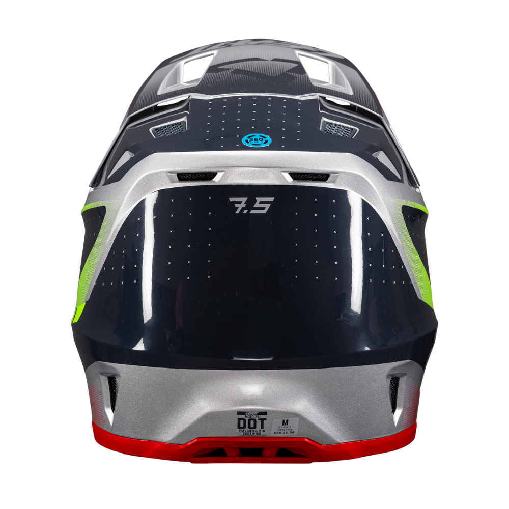 Capacete Moto 7.5 com Óculos Cinza e Verde - Leatt