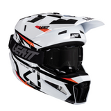 Capacete Moto 3.5 com Óculos Branco e Preto - Leatt