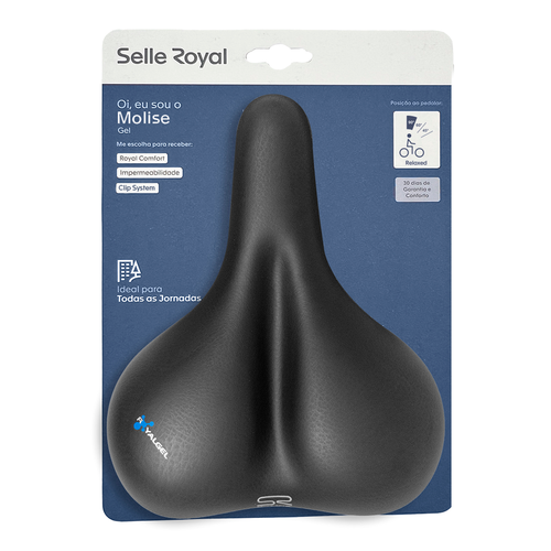 Banco MTB Selim Gel New Molise Passeio Com Blister - Selle Royal