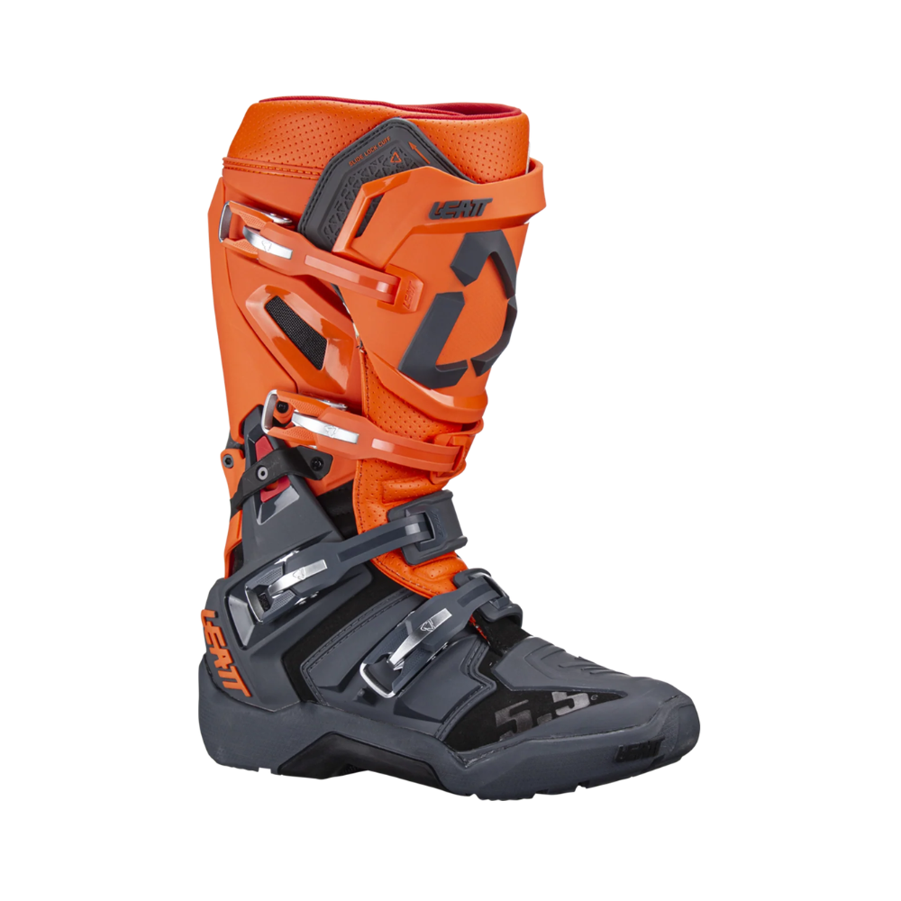Bota Flexlock Enduro 5.5 Laranja com Cinza - Leatt