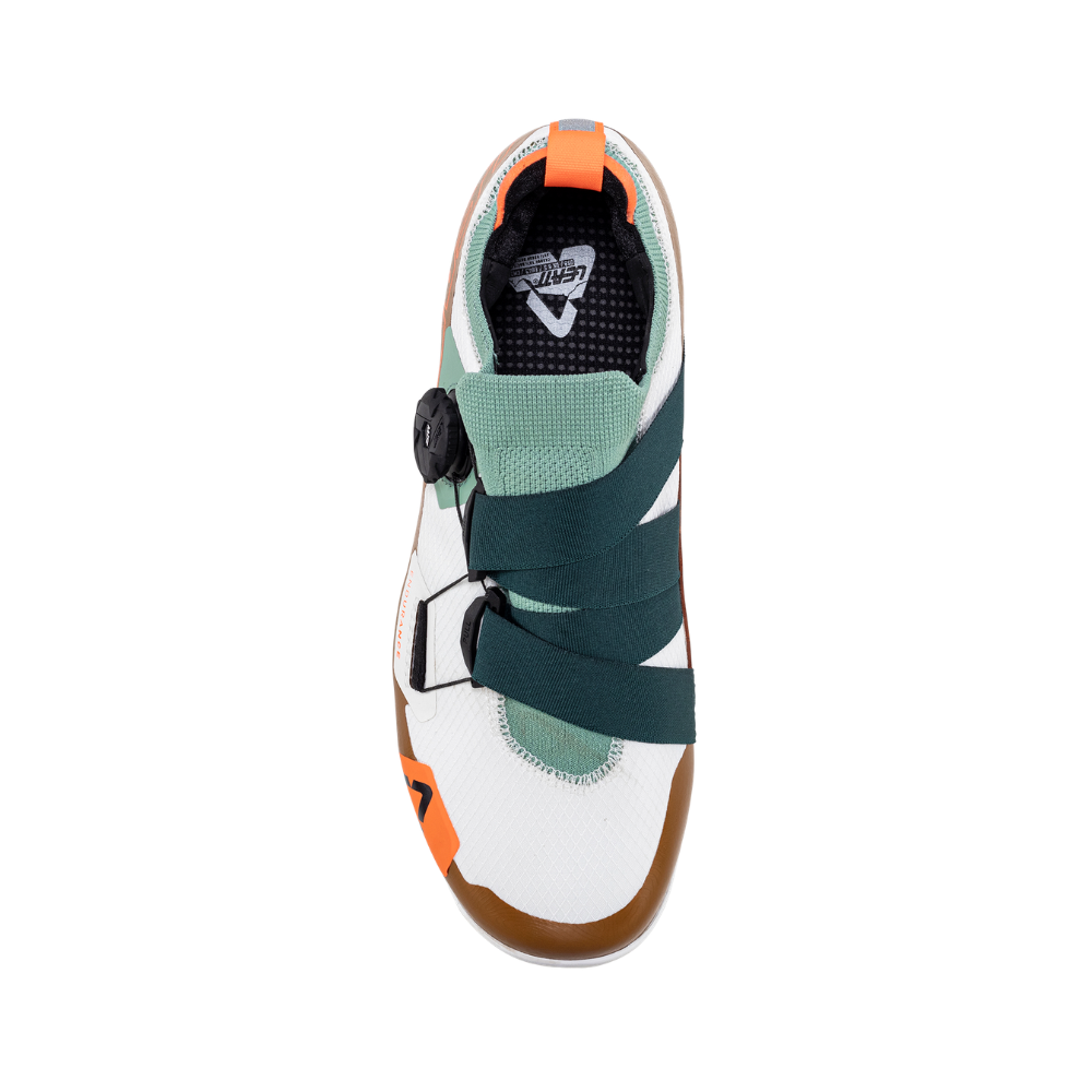 Sapatilha Mtb Proclip Endurance 8.0 Branco, Verde e Marrom - Leatt