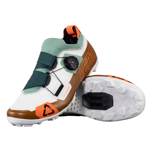 Sapatilha Mtb Proclip Endurance 8.0 Branco, Verde e Marrom - Leatt