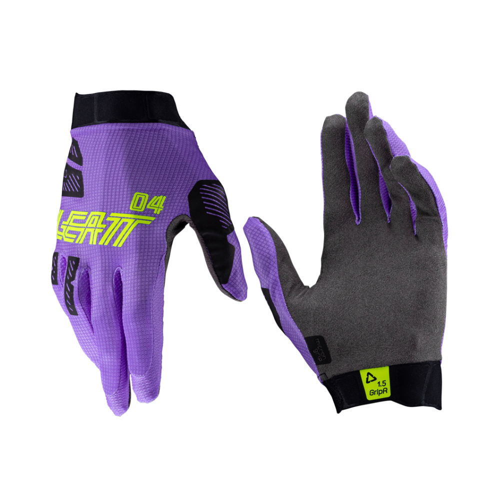 Luva Moto Gripr 1.5 Roxo e Preto - Leatt