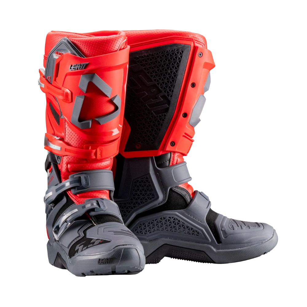 Bota Flexlock Enduro 5.5 Vermelho com Cinza - Leatt