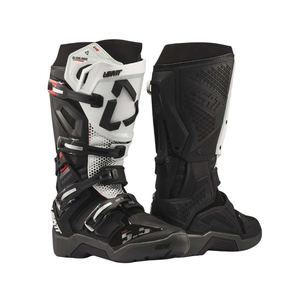 Bota FlexLock Enduro Evo 5.5 Preto com Branco - Leatt