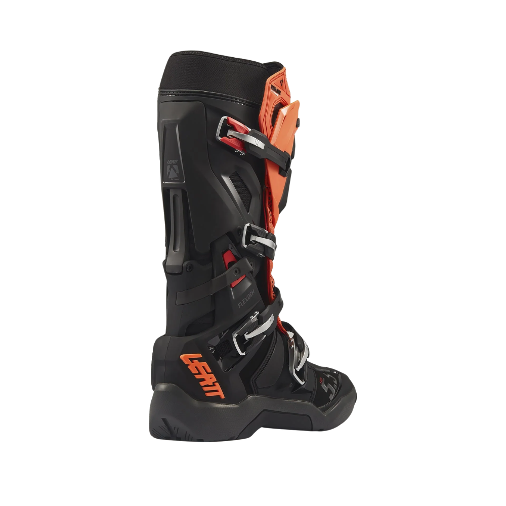 Bota FlexLock Enduro Evo 5.5 Preto com Laranja - Leatt