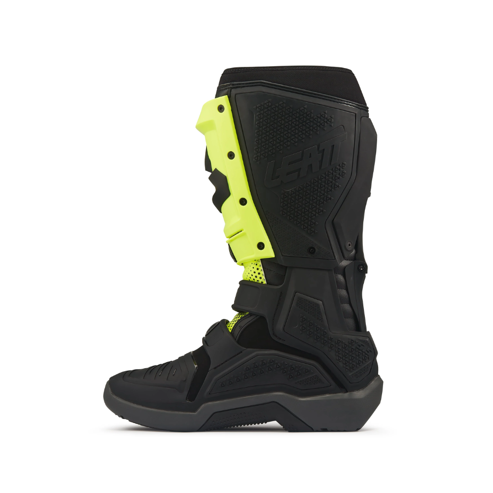 Bota FlexLock Enduro Evo 5.5 Preto com Amarelo Neon - Leatt
