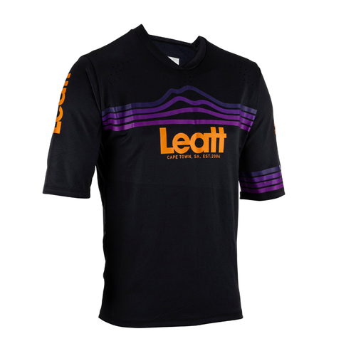 Camisa Mtb Enduro 3.0 Preto e Roxo - Leatt