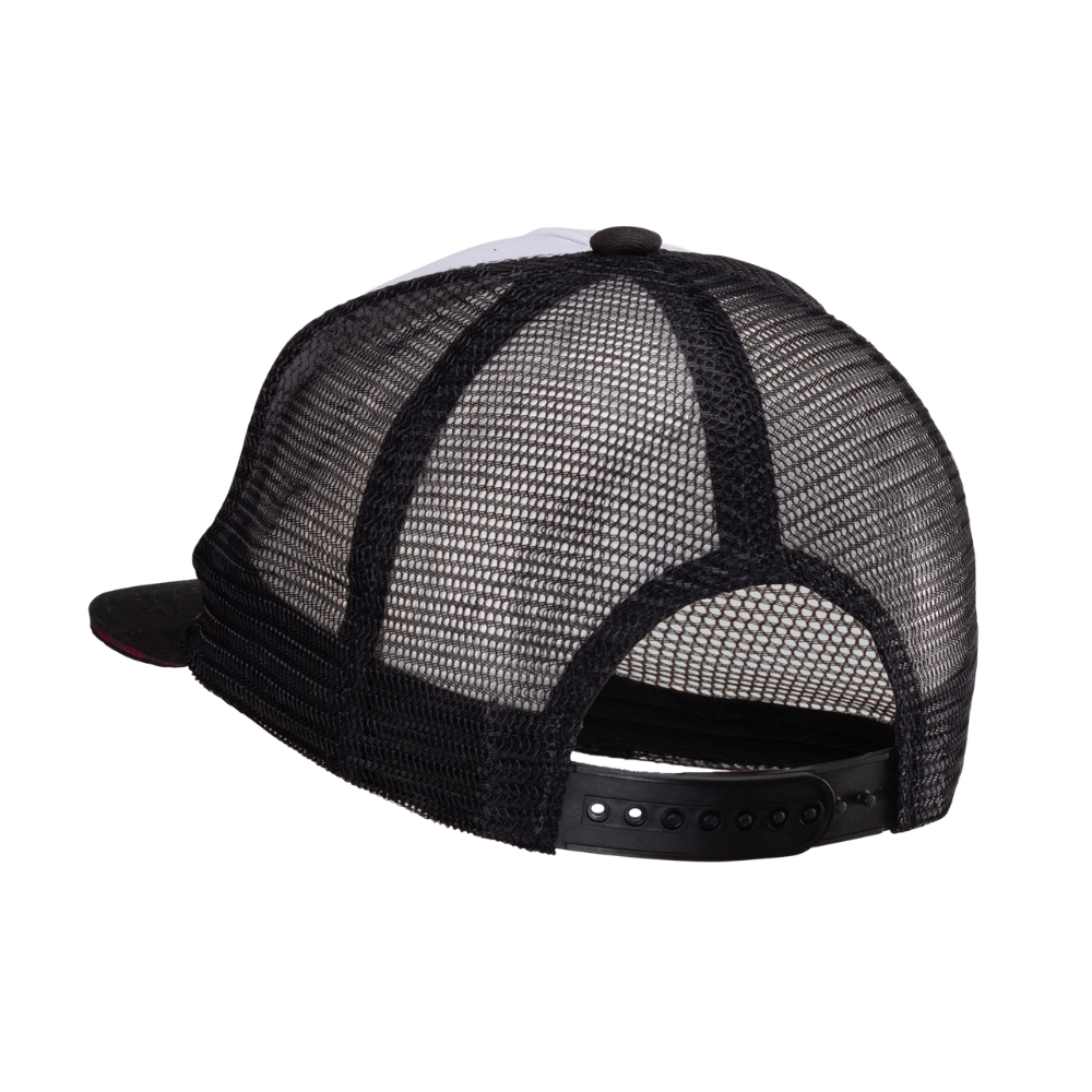 Boné Trucker Branco e Preto - Leatt