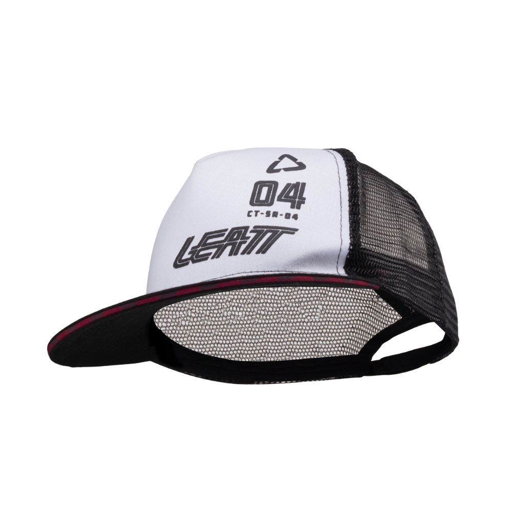 Boné Trucker Branco e Preto - Leatt