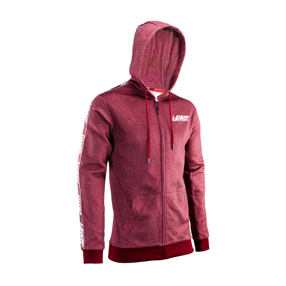 Moletom Premium Com Ziper Bordo - Leatt