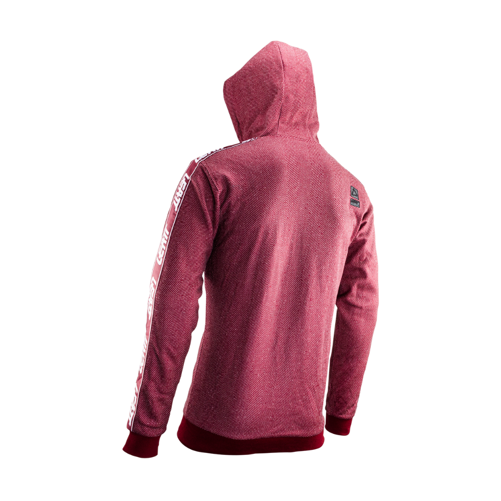 Moletom Premium Com Ziper Bordo - Leatt