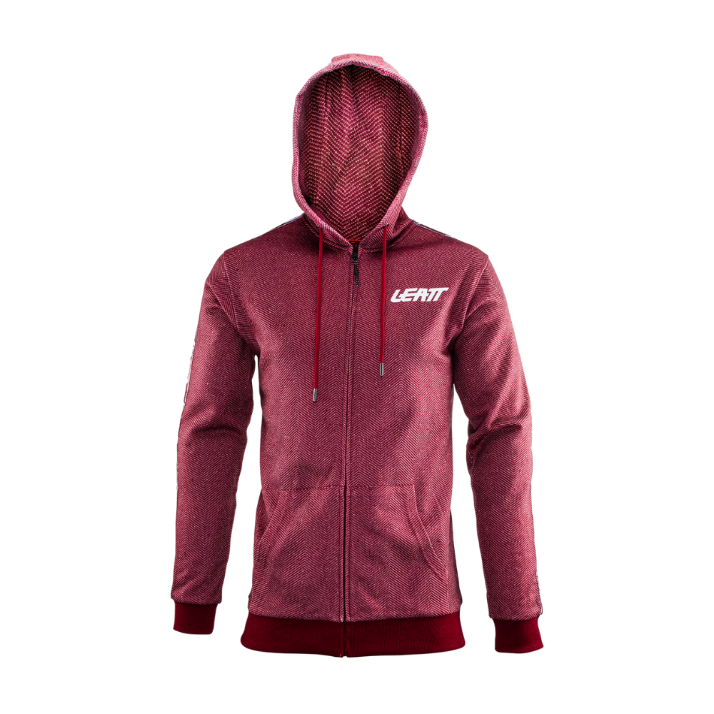 Moletom Premium Com Ziper Bordo - Leatt