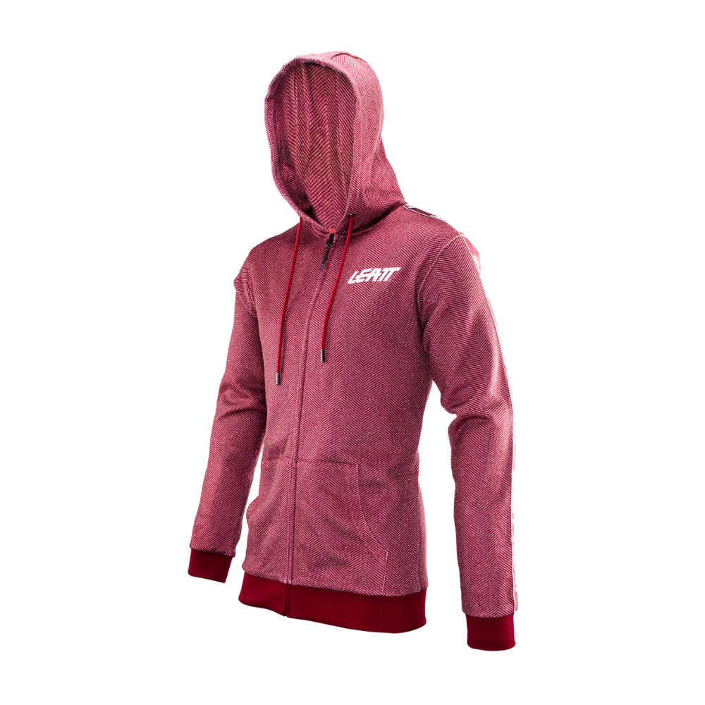 Moletom Premium Com Ziper Bordo - Leatt