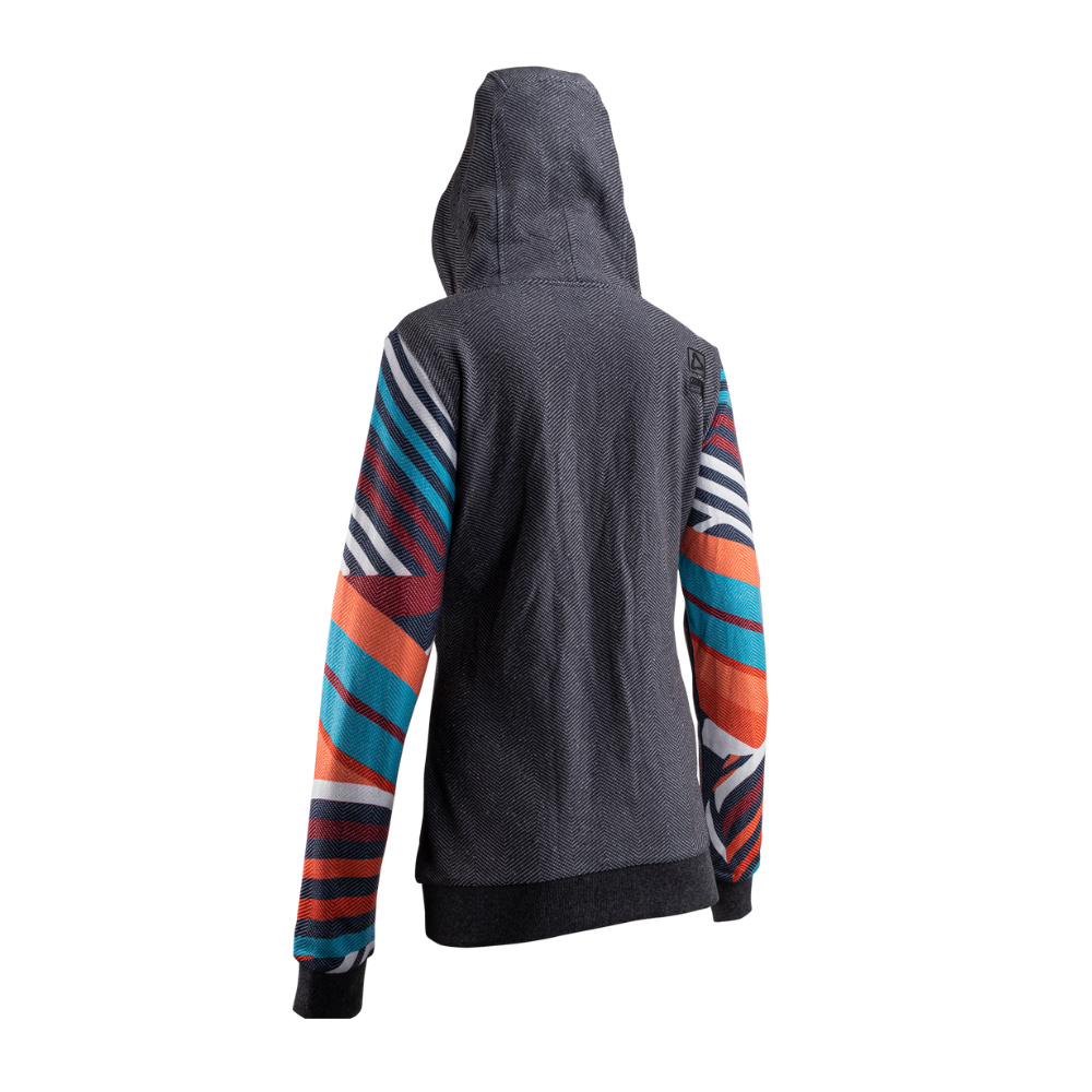 Moletom Premium Feminino Com Ziper Cinza Mescla - Leatt