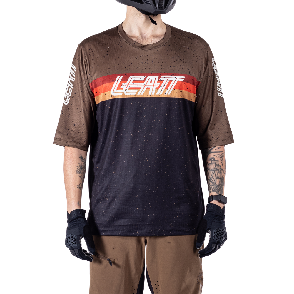 Camisa Mtb Enduro 3.0 Preto e Marrom - Leatt