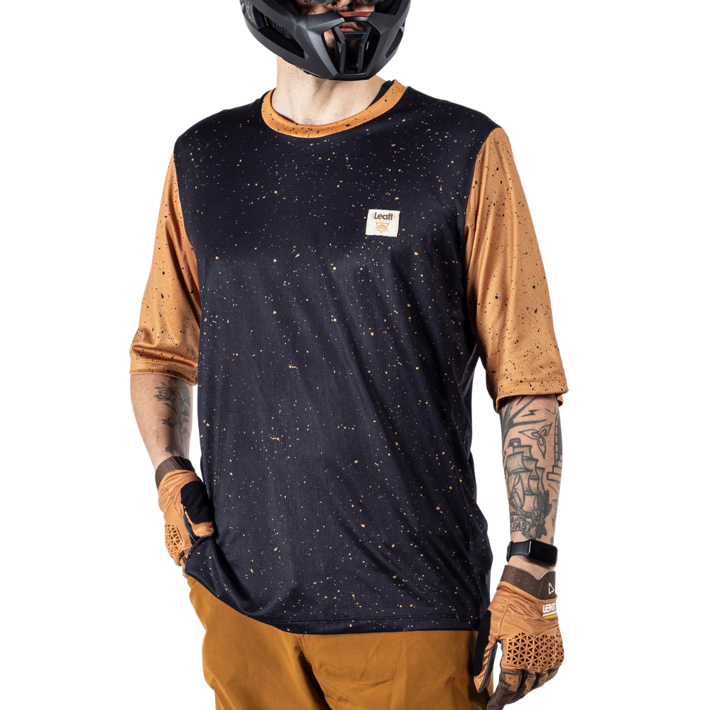 Camisa Mtb Enduro 3.0 Marrom e Preto - Leatt