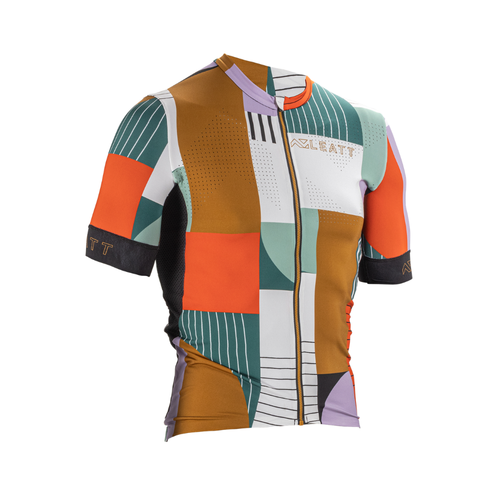 Camisa Mtb Endurance 5.0 Branco, Verde e Marrom - Leatt