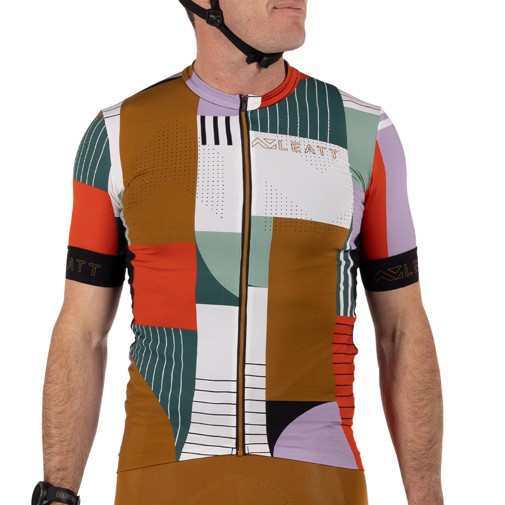 Camisa Mtb Endurance 5.0 Branco, Verde e Marrom - Leatt