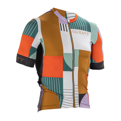 Camisa Mtb Endurance 5.0 Branco, Verde e Marrom - Leatt