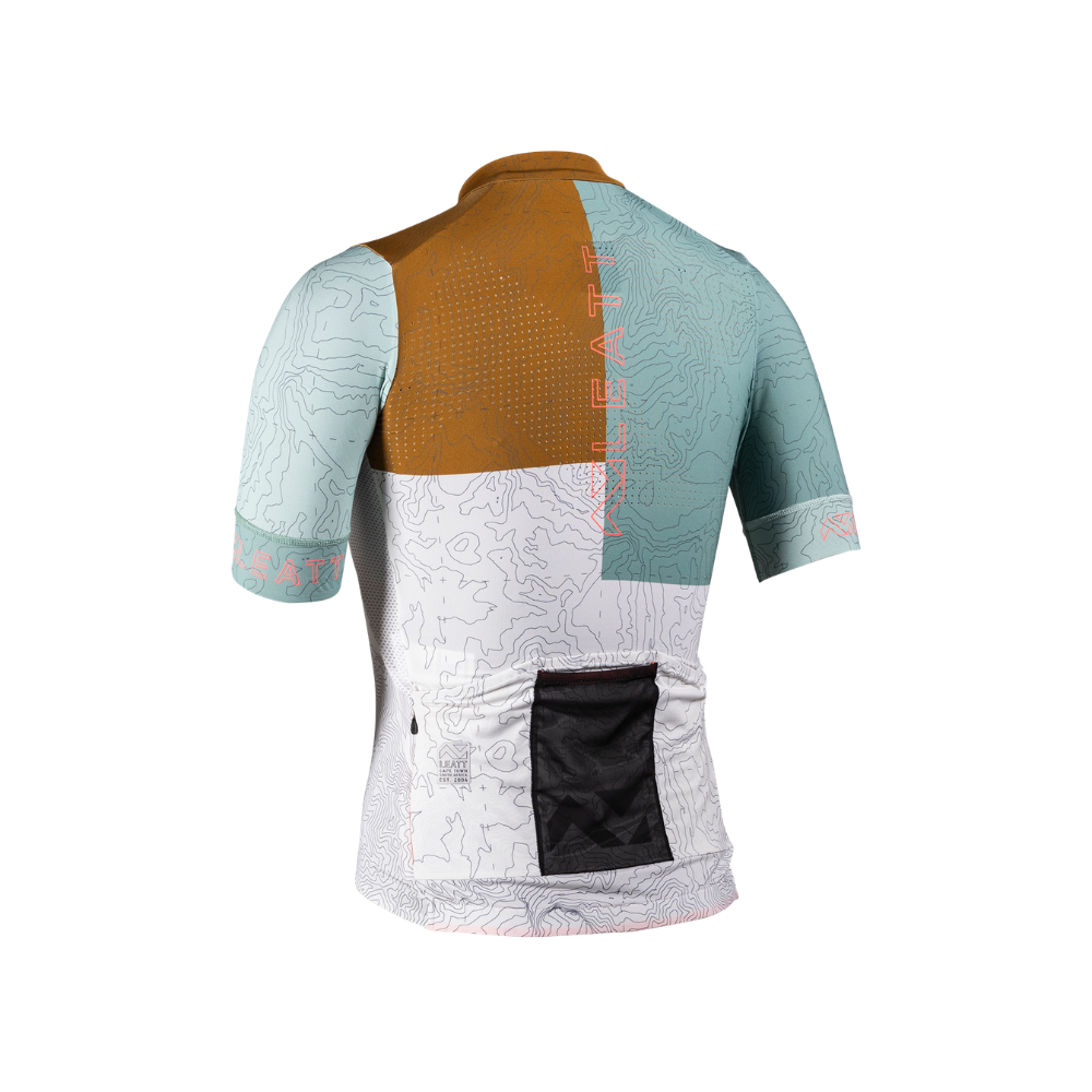 Camisa Mtb Endurance Feminino 5.0 Branco, Verde e Marrom - Leatt