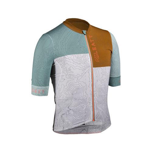 Camisa Mtb Endurance Feminino 5.0 Branco, Verde e Marrom - Leatt