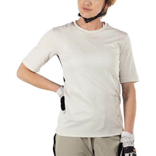 Camisa Mtb Trail Feminino 2.0 Branco e Preto  - Leatt
