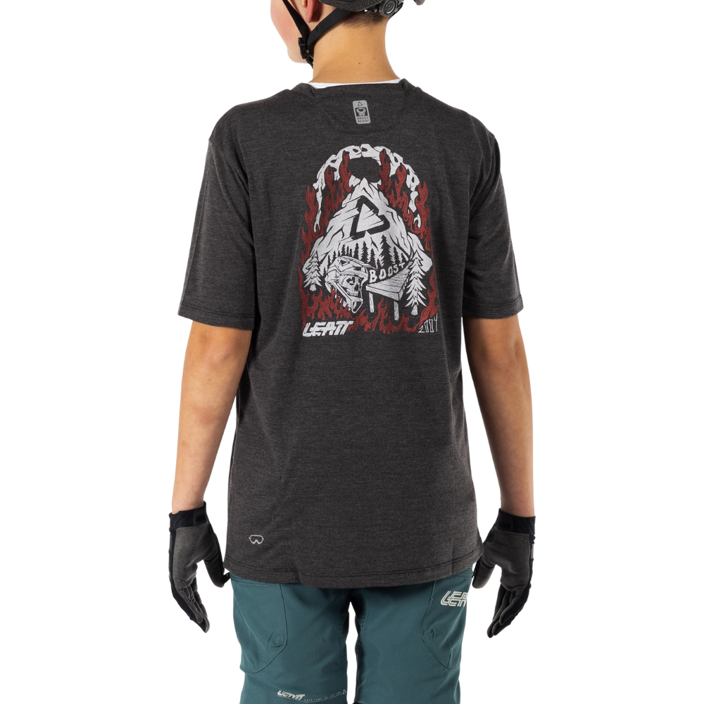 Camisa Mtb Allmtn 2.0 Jr Preto Leatt