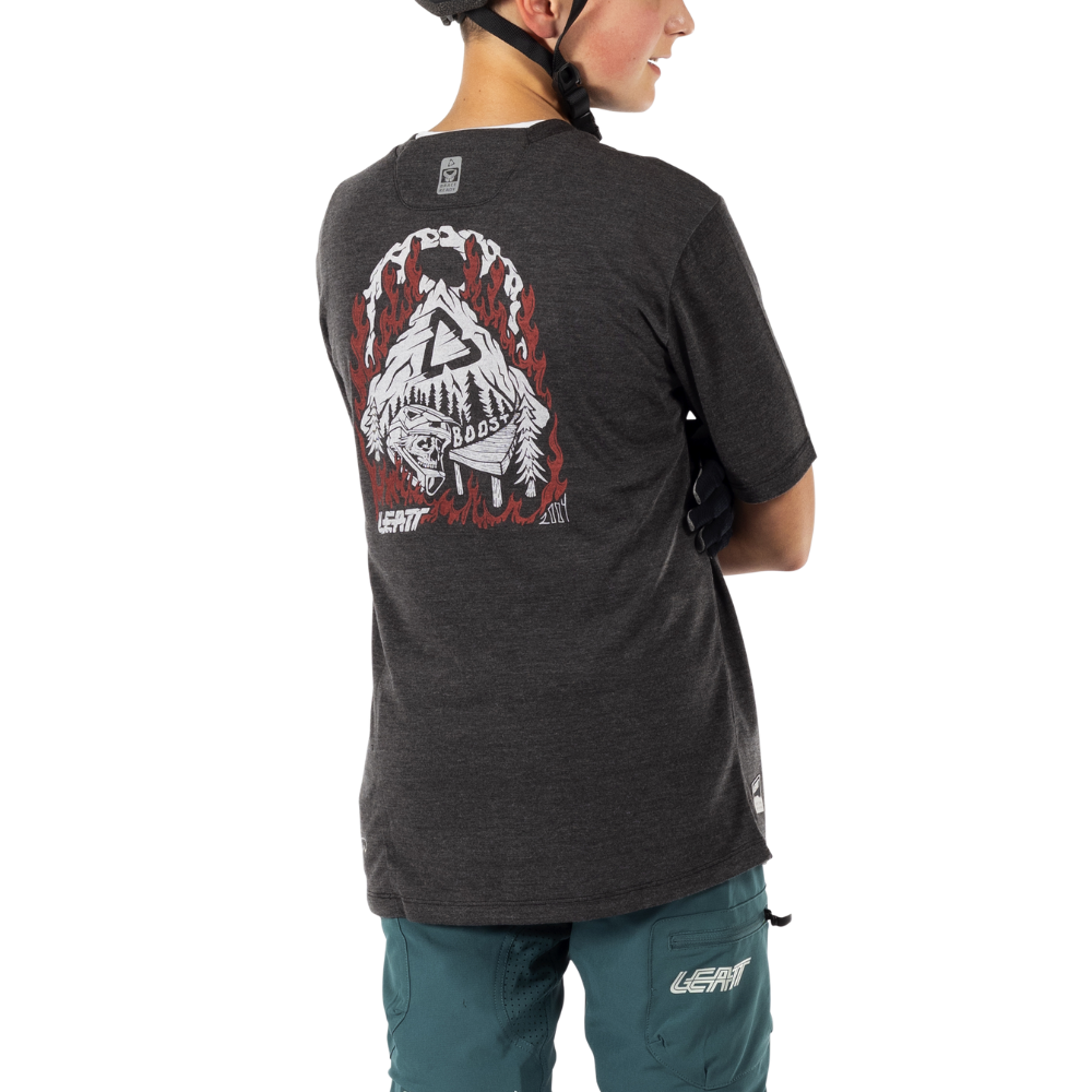 Camisa Mtb Allmtn 2.0 Jr Preto Leatt