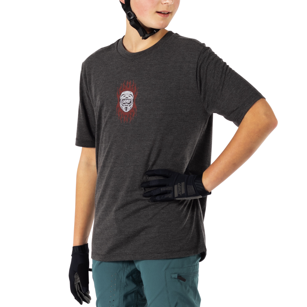 Camisa Mtb Allmtn 2.0 Jr Preto Leatt