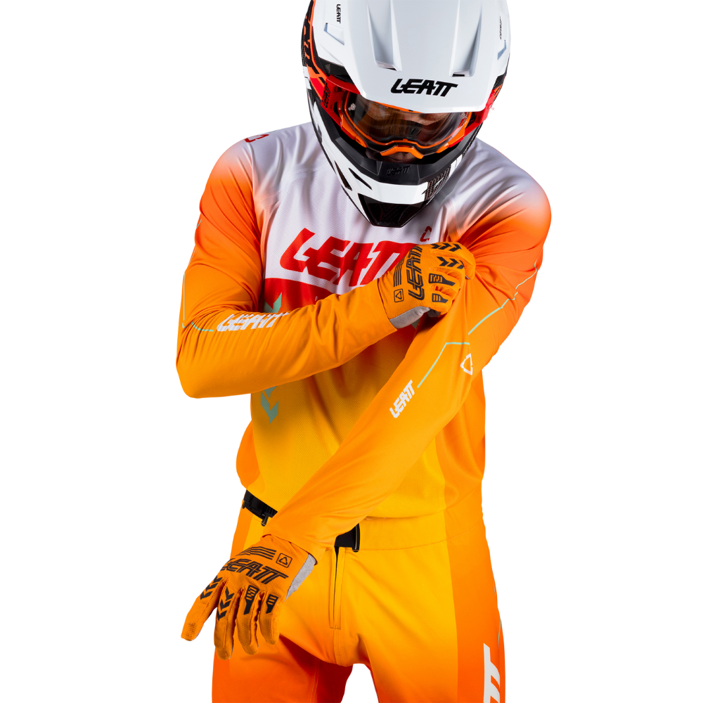 Camisa Moto Ultraweld 5.5 Laranja e Branco - Leatt