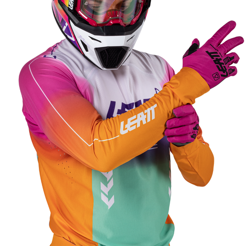 Camisa Moto Ultraweld 5.5 Verde, Laranja e Branco - Leatt