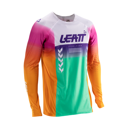 Camisa Moto Ultraweld 5.5 Verde, Laranja e Branco - Leatt