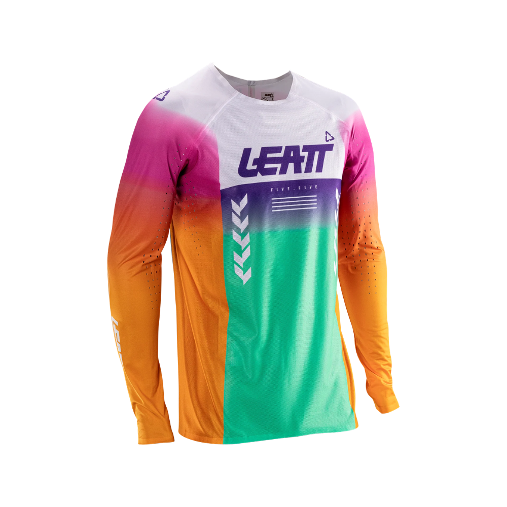 Camisa Moto Ultraweld 5.5 Verde, Laranja e Branco - Leatt