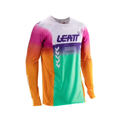 Camisa Moto Ultraweld 5.5 Verde, Laranja e Branco - Leatt
